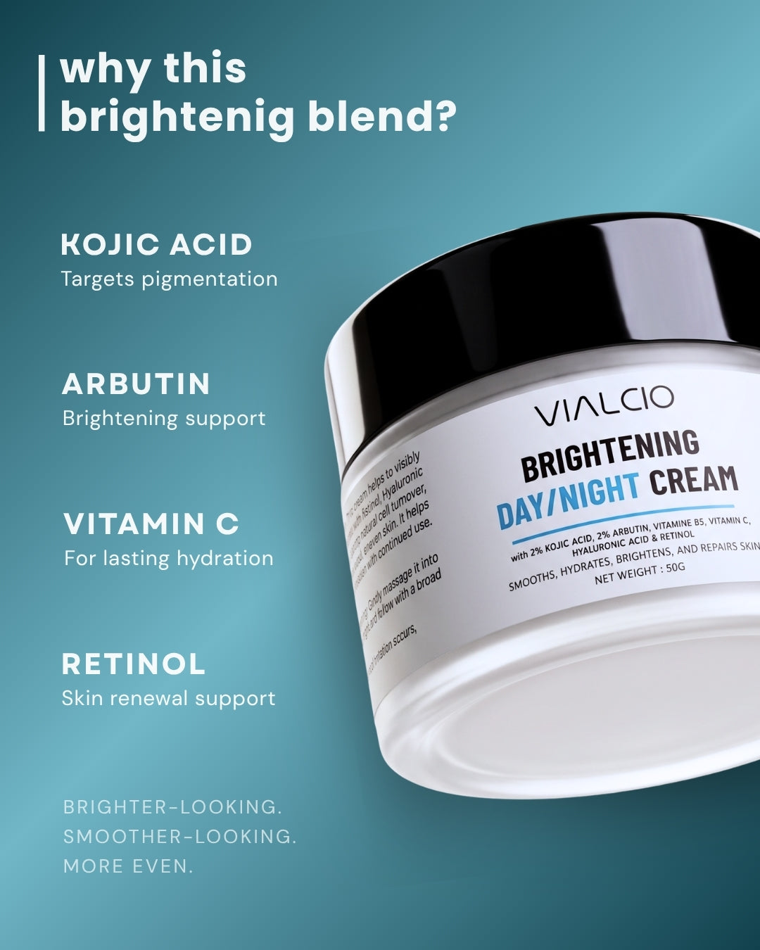 Brightening Day & Night Cream with Kojic Acid + Alpha Arbutin